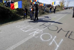 В Румъния имаше много протести срещу добива на шистов газ.